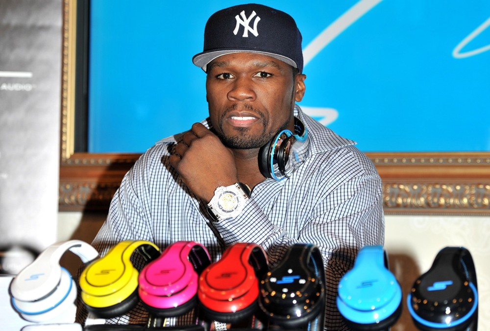 50 Cent;<br>50 Cent Signs Copies of his SMS Audio Designed Headphones