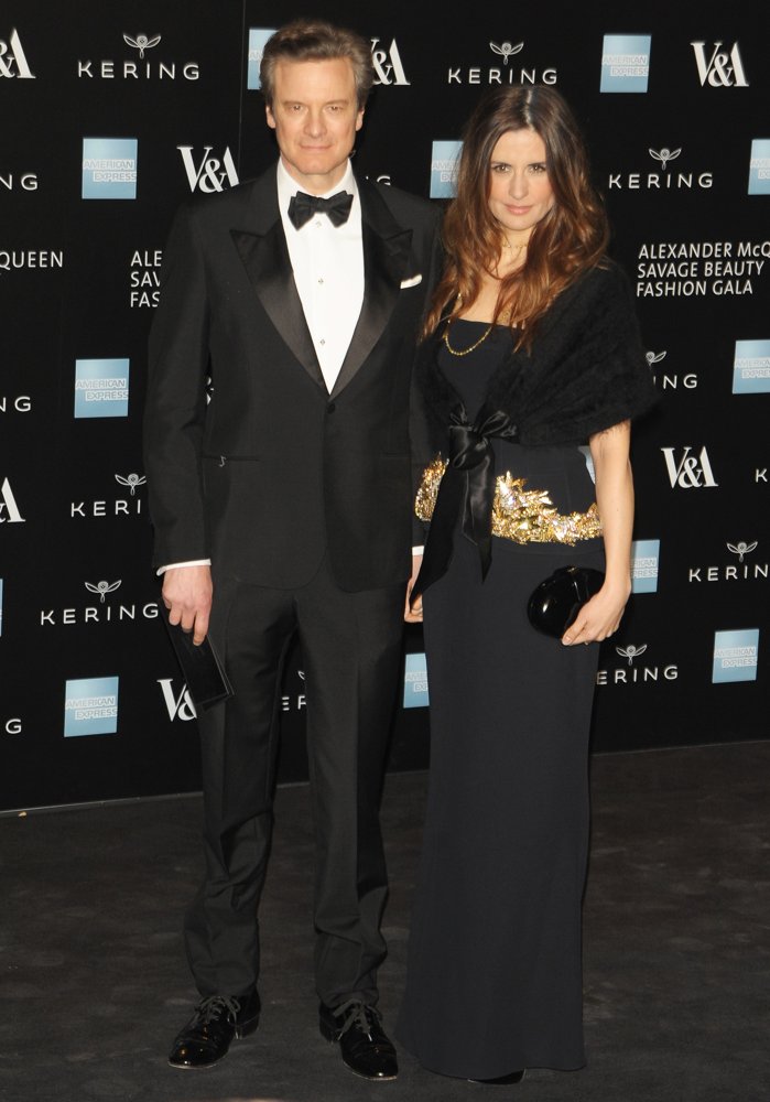 Colin Firth;Livia Giuggioli;<br>Alexander McQueen: Savage Beauty - Private View - Red Carpet Arrivals
