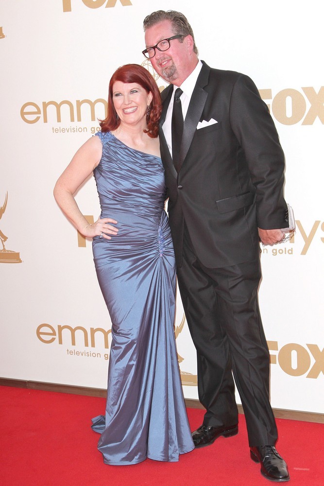Kate Flannery;Chris Haston;<br>The 63rd Primetime Emmy Awards - Arrivals