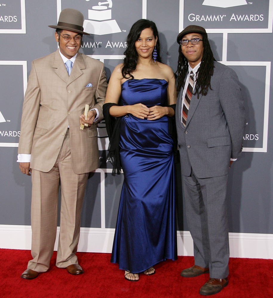 Dom Flemons;Rhiannon Giddens;Hubby Jenkins;<br>55th Annual GRAMMY Awards - Arrivals