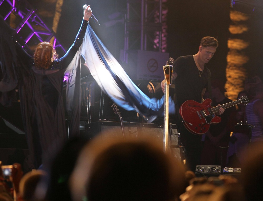 Florence Welch;Robert Ackroyd;Florence and the Machine;<br>Performances at The 2012 Coachella Valley Music and Arts Festival - Week 2 Day 3