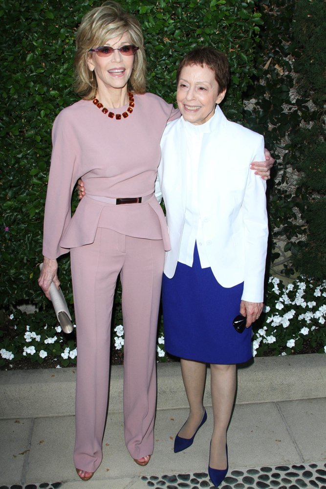 Jane Fonda;Gail Abarbanel;<br>The Rape Foundation's 2014 Brunch - Arrivals
