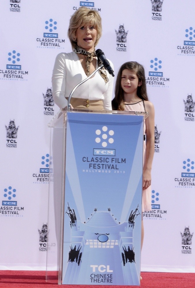Jane Fonda;Viva Vadim;<br>Handprint and Footprint Ceremony Honouring Actress Jane Fonda
