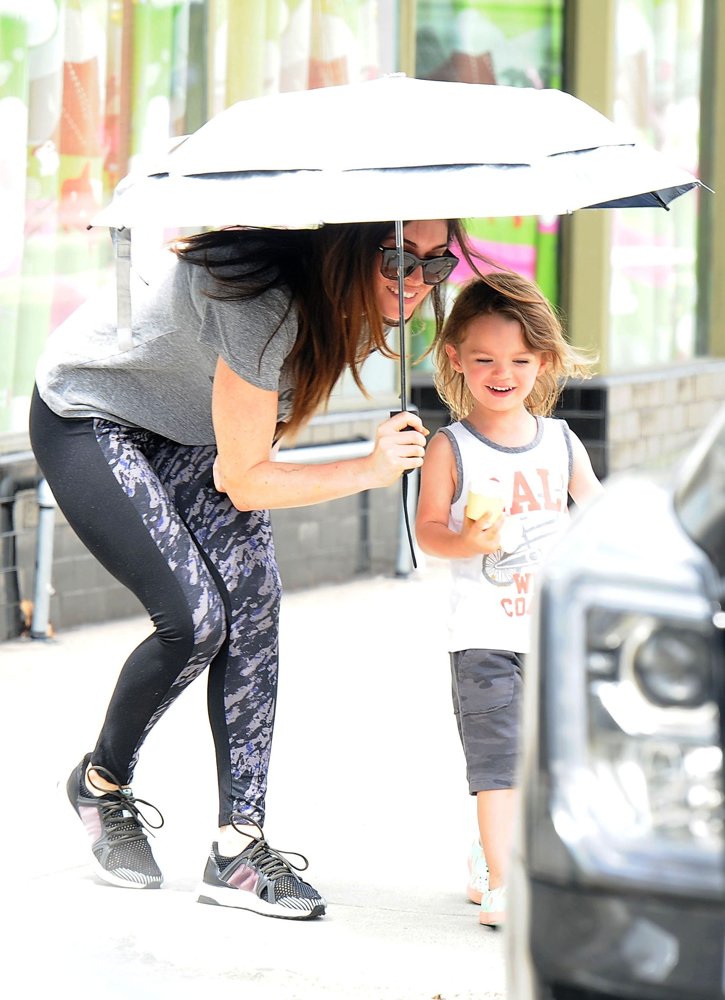 Megan Fox Picks Up Noah Shannon Green from Playschool