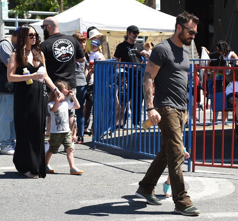 Megan Fox and Brian Austin Green Take Their Sons to The Farmers Market