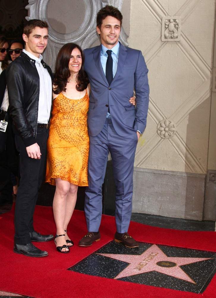 Dave Franco;Betsy Franco;James Franco;<br>James Franco Is Honoured with A Hollywood Star on The Hollywood Walk of Fame