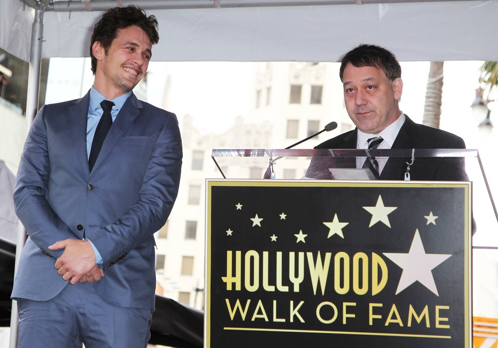 James Franco;Sam Raimi;<br>James Franco Is Honoured with A Hollywood Star on The Hollywood Walk of Fame
