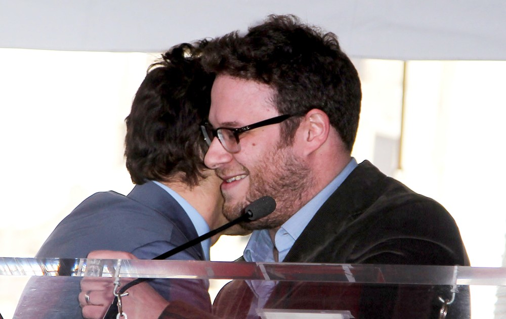 James Franco;Seth Rogen;<br>James Franco Is Honoured with A Hollywood Star on The Hollywood Walk of Fame