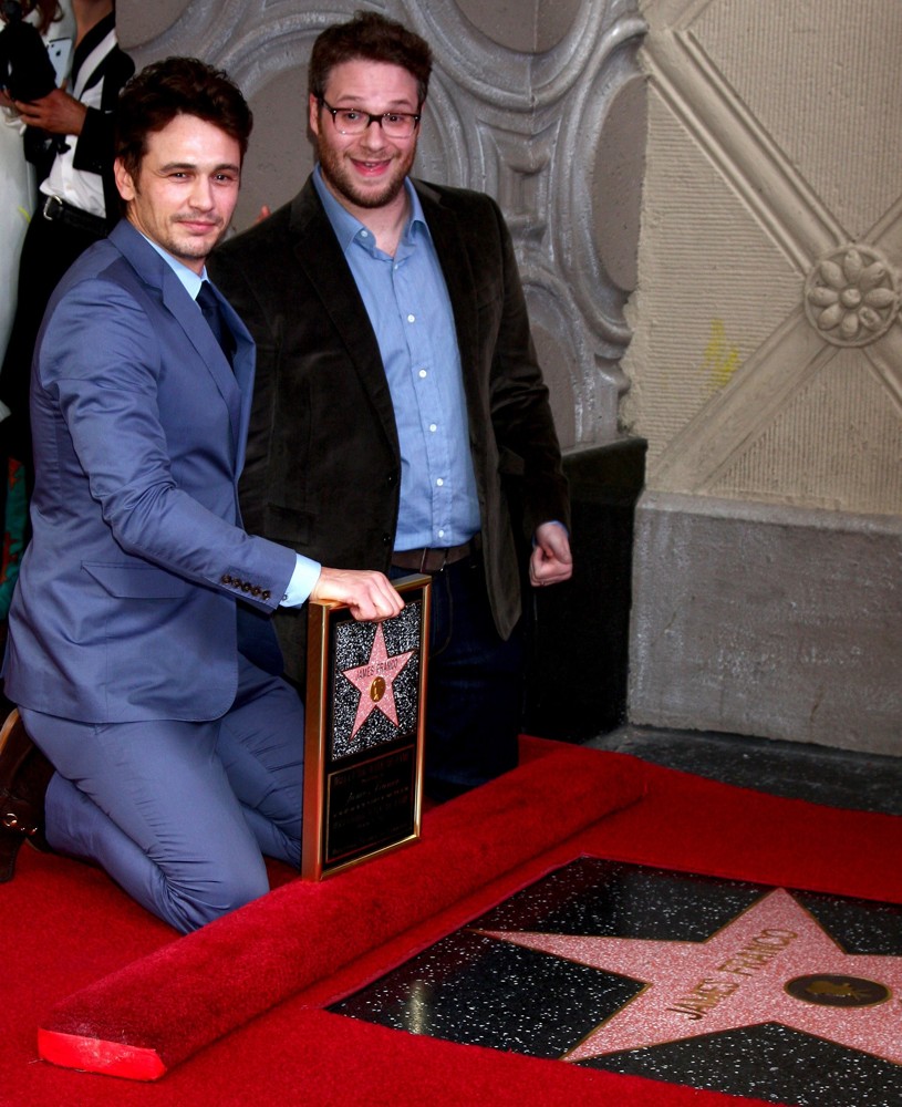 James Franco;Seth Rogen;<br>James Franco Is Honoured with A Hollywood Star on The Hollywood Walk of Fame