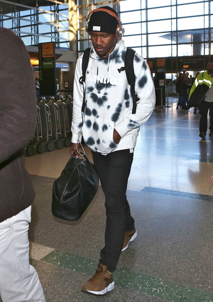 Frank Ocean Departs from Los Angeles International Airport