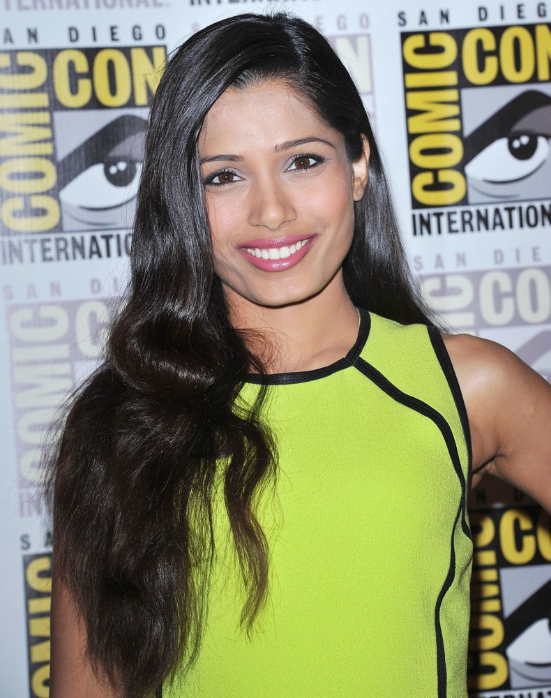 Freida Pinto;<br>Comic Con 2011 - Celebrities at The Convention Centre - The Immortals Press Conference