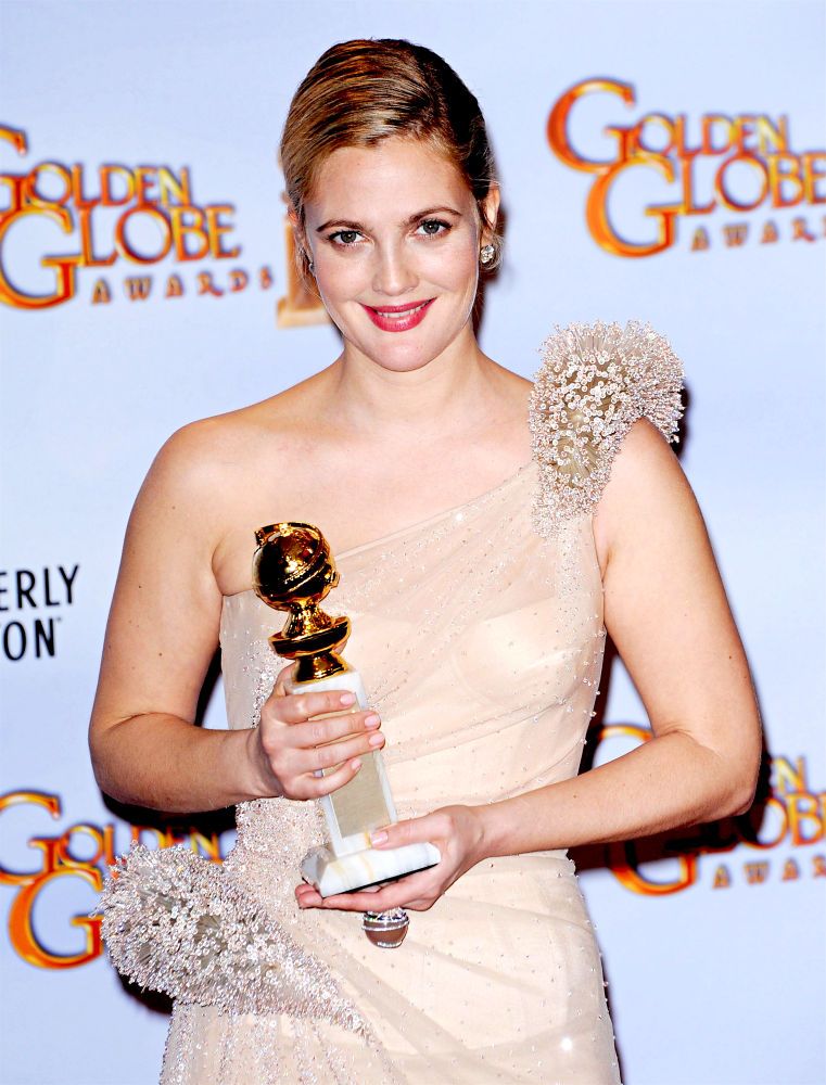 Drew Barrymore;<br>67th Annual Golden Globe awards - Press Room