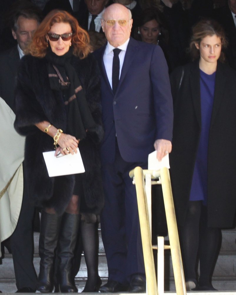 Diane Von Furstenberg;Barry Diller;<br>The Private Funeral Oscar de la Renta