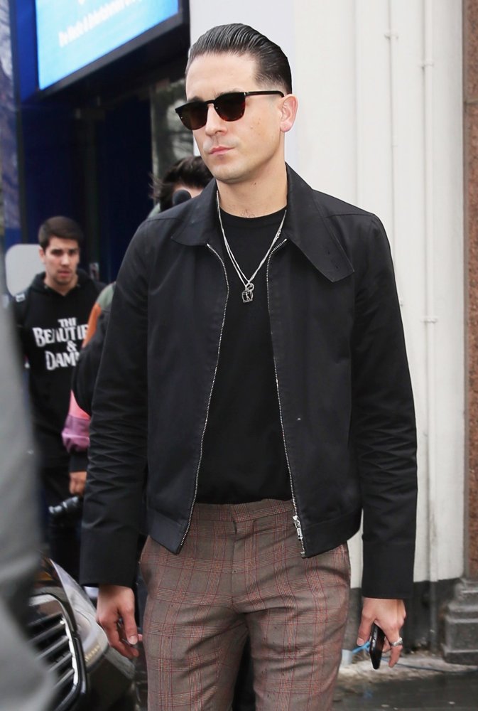 G-Eazy Seen Leaving Global Studios