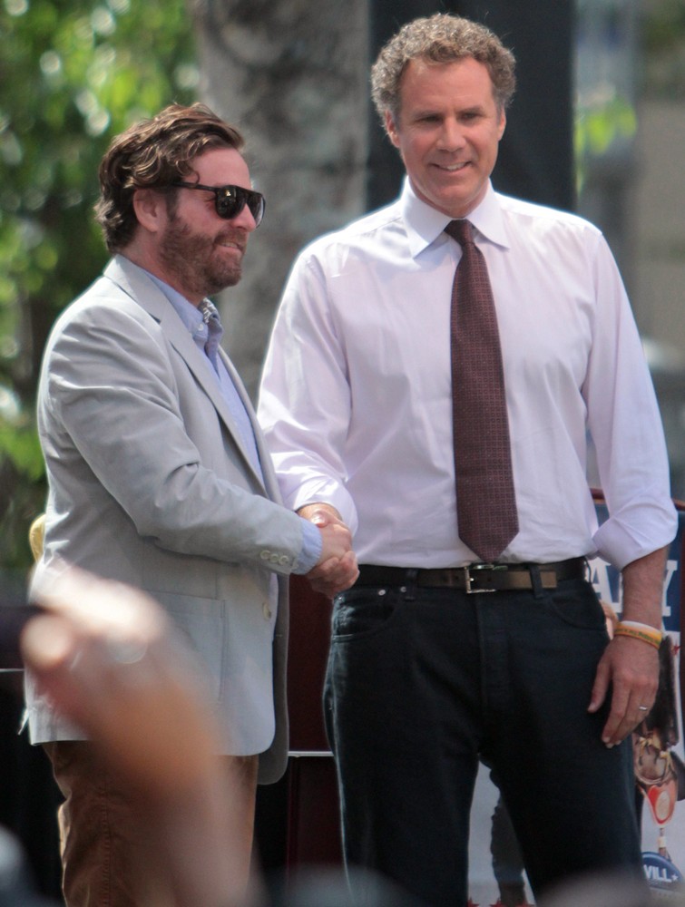 Zach Galifianakis;Will Ferrell;<br>Zach Galifianakis and Will Ferrell Promote Their Film The Campaign on Entertainment News Show Extra