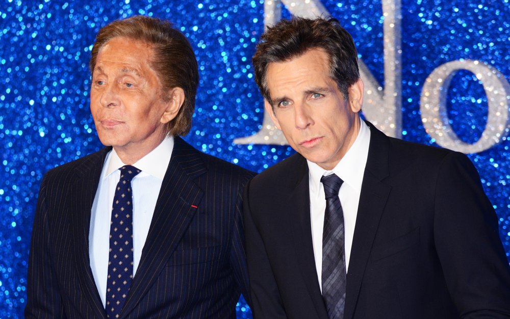 Valentino Garavani;Ben Stiller;<br>Zoolander 2 UK Screening - Arrivals