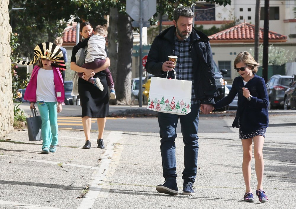 Jennifer Garner and Ben Affleck Take Their Family to Church