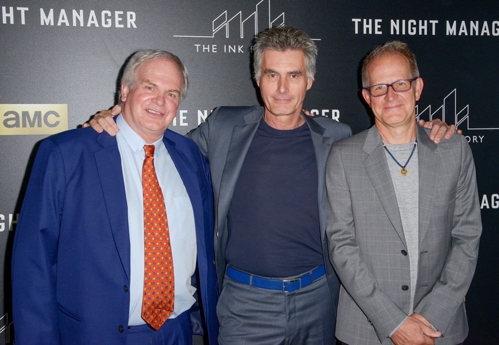 Stephen Garrett;Simon Cornwell;Stephen Cornwell;<br>Premiere of AMC's The Night Manager - Arrivals