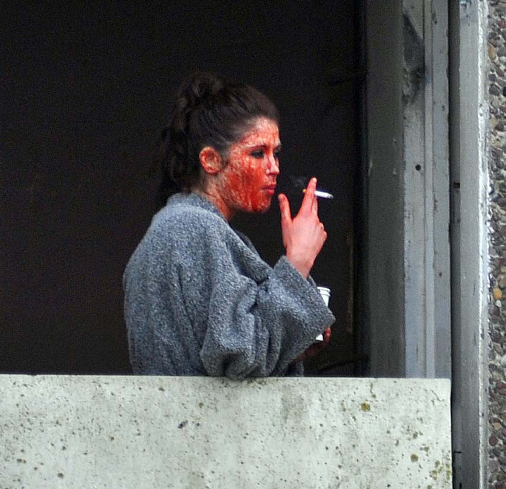 Gemma Arterton;<br>Gemma Arterton and Saoirse Ronan During A Break from Filming Byzantium
