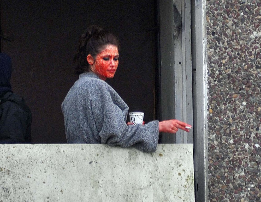 Gemma Arterton;<br>Gemma Arterton and Saoirse Ronan During A Break from Filming Byzantium