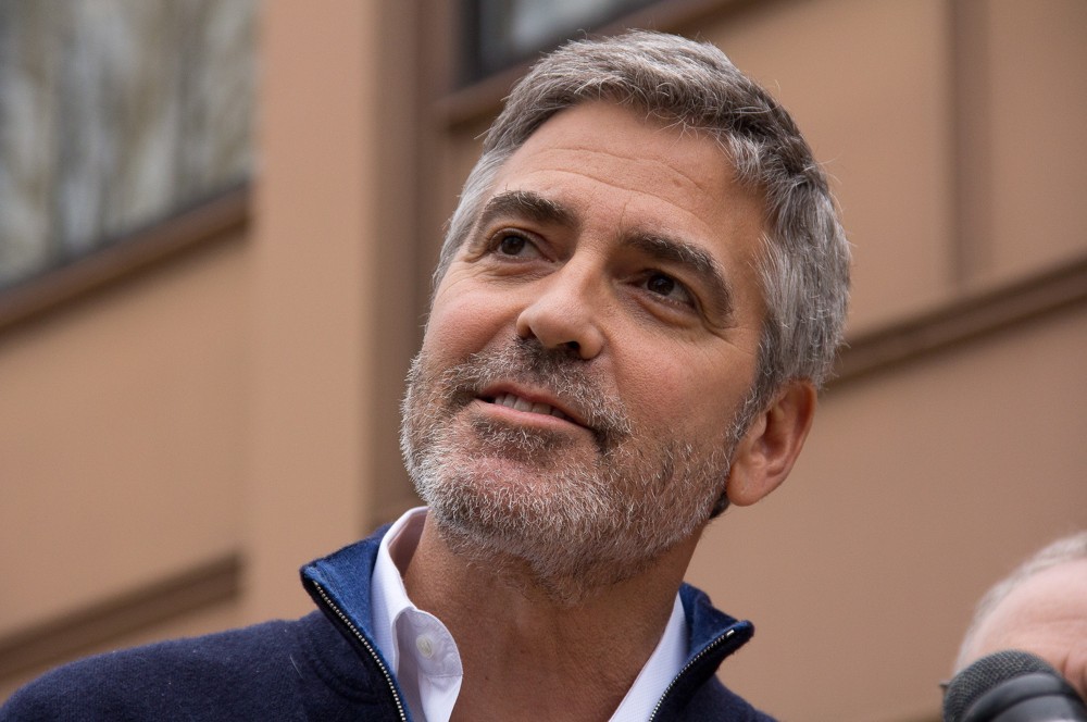 George Clooney;<br>George Clooney and His Father Nick Clooney Speak to The Press