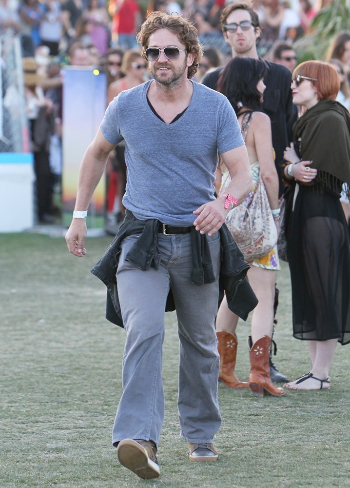Gerard Butler;<br>Celebrities at The 2012 Coachella Valley Music and Arts Festival - Day 3