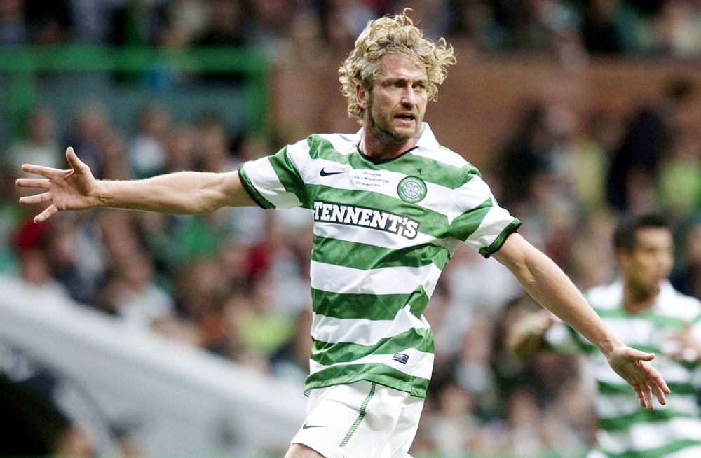 Gerard Butler;<br>The John Kennedy Testimonial Match Between Celtic and Manchester United
