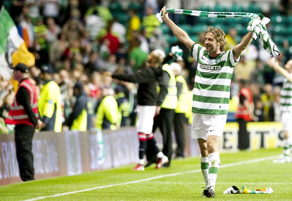 Gerard Butler;<br>The John Kennedy Testimonial Match Between Celtic and Manchester United