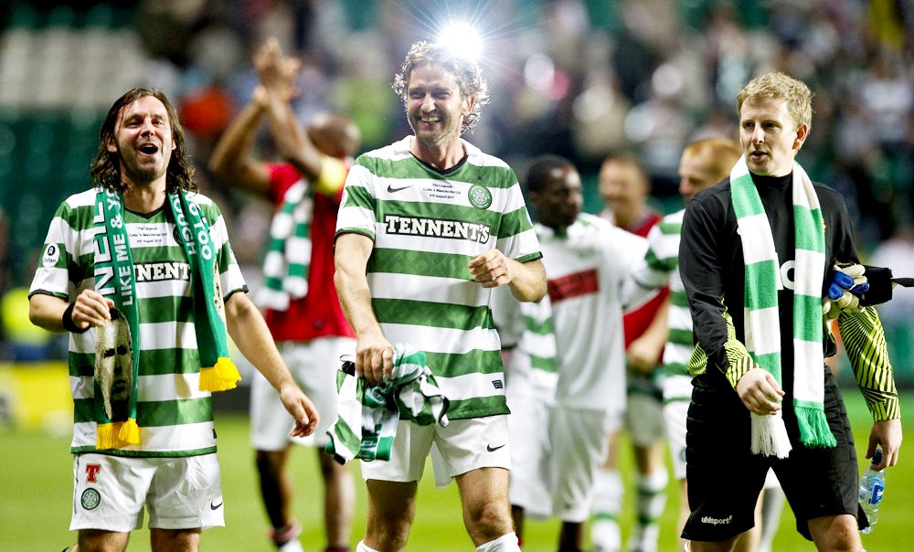 Gerard Butler;<br>The John Kennedy Testimonial Match Between Celtic and Manchester United