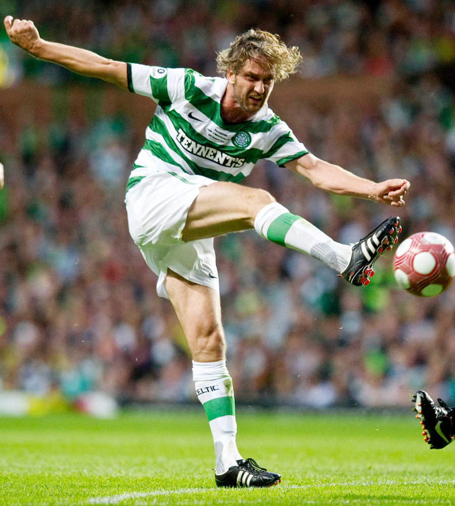 Gerard Butler;<br>The John Kennedy Testimonial Match Between Celtic and Manchester United