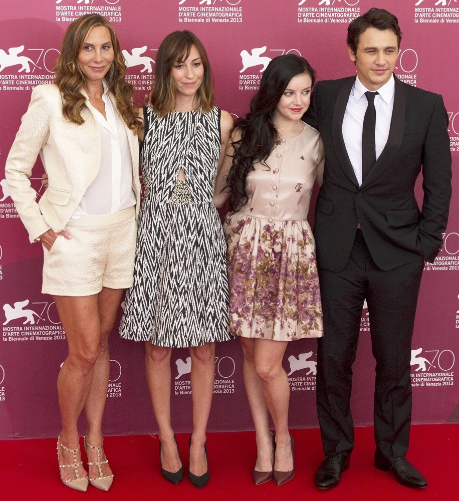 Jacqui Getty;Gia Coppola;Claudia Levy;James Franco;<br>70th Venice Film Festival - Palo Alto - Photocall