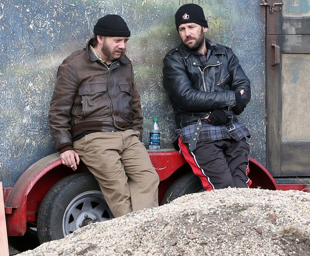 Paul Giamatt;iPaul Rudd;<br>Filming on Location The Comedy Movie Lucky Dog