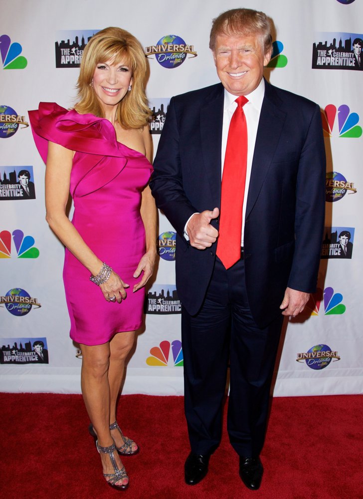 Leeza Gibbons;Donald Trump;<br>The Celebrity Apprentice Finale Red Carpet