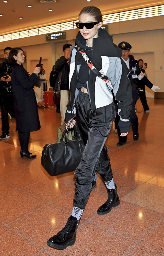 Gigi Hadid at Tokyo International Airport