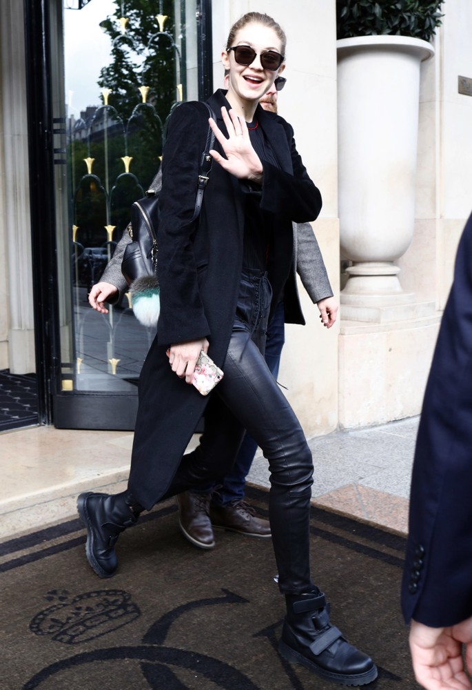 Gigi Hadid Leaves A Hotel