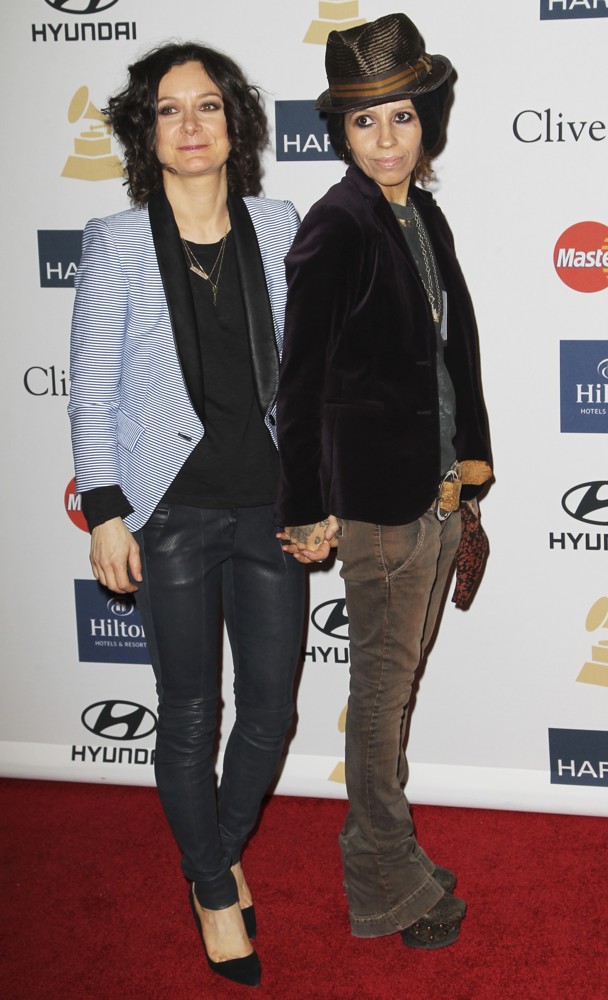 Sara Gilbert;Linda Perry;<br>Clive Davis and The Recording Academy's 2013 Pre-Grammy Gala and Salute to Industry Icons