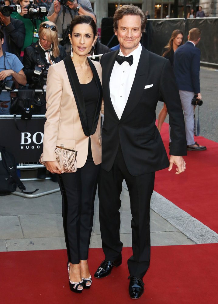 Livia Giuggioli;Colin Firth;<br>The GQ Awards 2014 - Arrivals