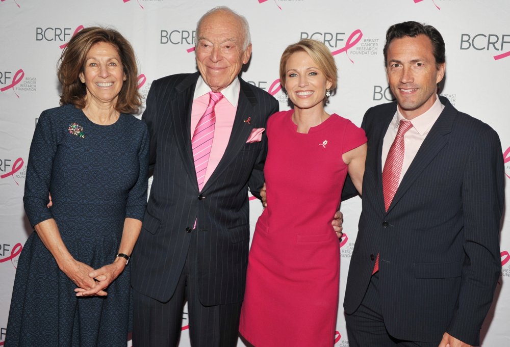 Judith Glickman;Leonard Lauder;Amy Robach;Andrew Shue;<br>2014 Breast Cancer Research Symposium and Luncheon