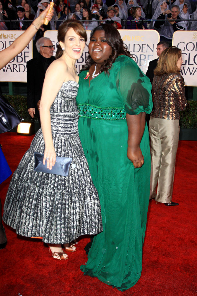 Tina Fey;Gabourey Sidibe;<br>67th Golden Globe Awards - Arrivals