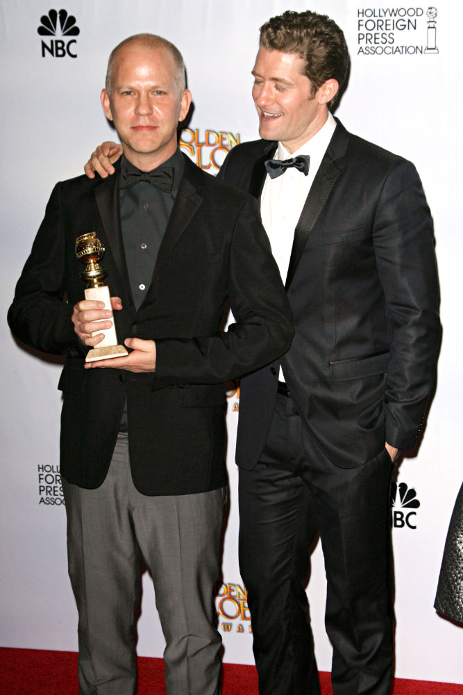 Ryan Murphy;Matthew Morrison;<br>68th Annual Golden Globe Awards - Press Room