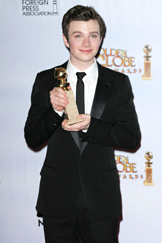 Chris Colfer;<br>68th Annual Golden Globe Awards - Press Room