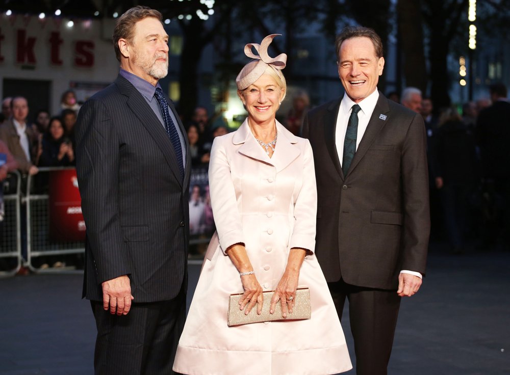 John Goodman;Helen Mirren;Bryan Cranston;<br>BFI London Film Festival 2015 - Trumbo Premiere - Arrivals
