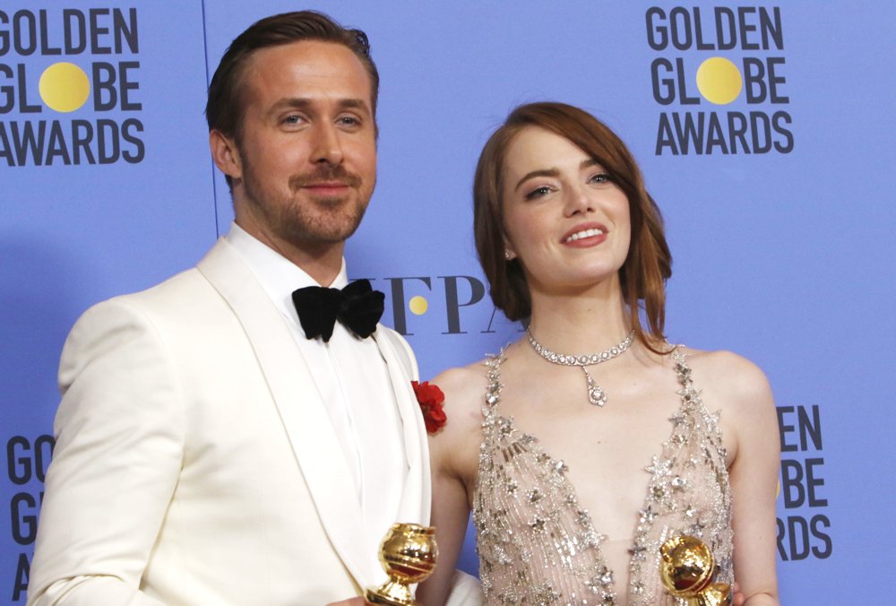 Ryan Gosling;Emma Stone;<br>74th Golden Globe Awards - Press Room