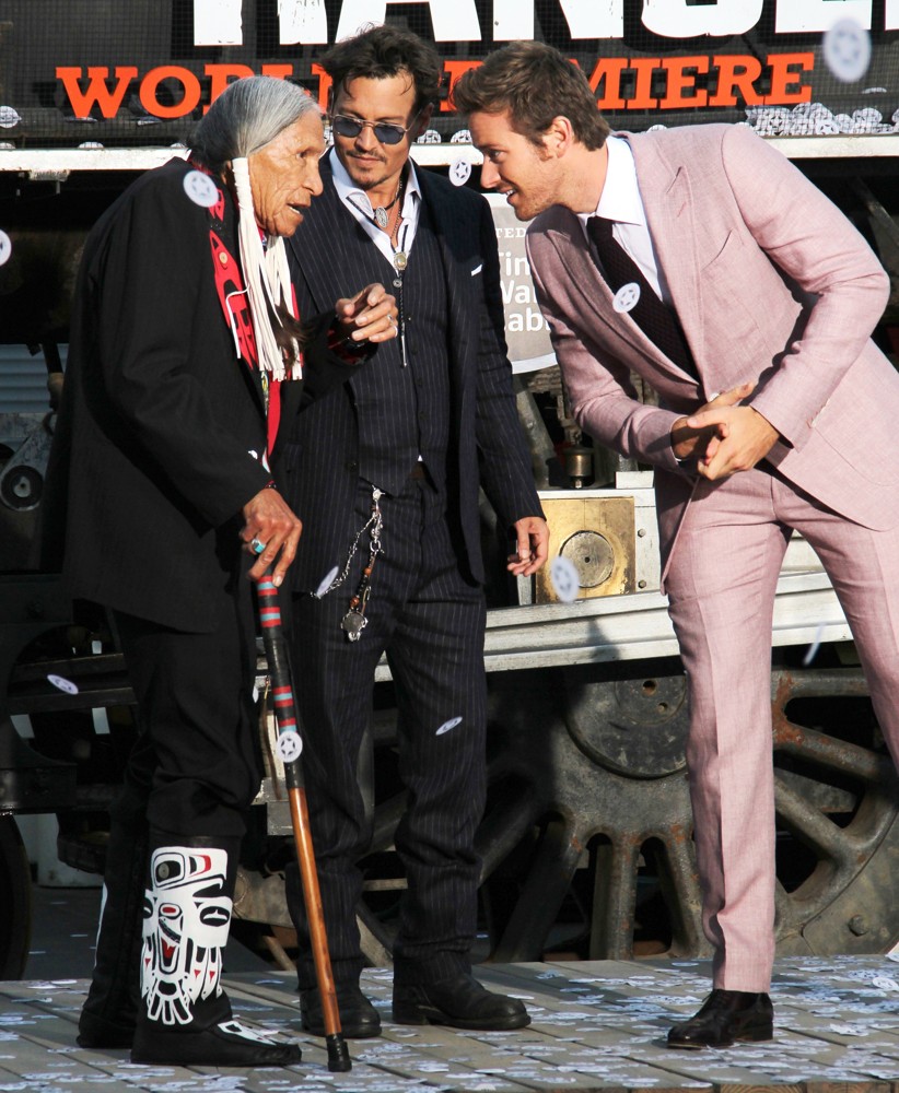 Saginaw Grant;Johnny Depp;Armie Hammer;<br>The World Premiere of Disney-Jerry Bruckheimer Films' The Lone Ranger