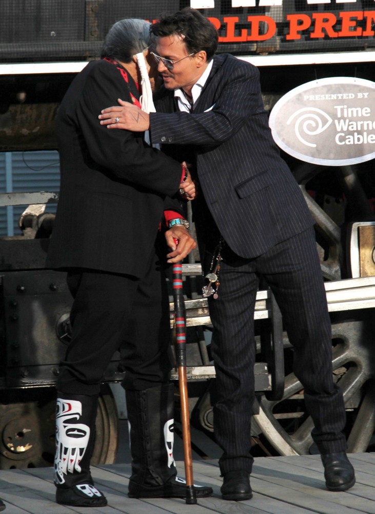 Saginaw Grant;Johnny Depp;<br>The World Premiere of Disney-Jerry Bruckheimer Films' The Lone Ranger
