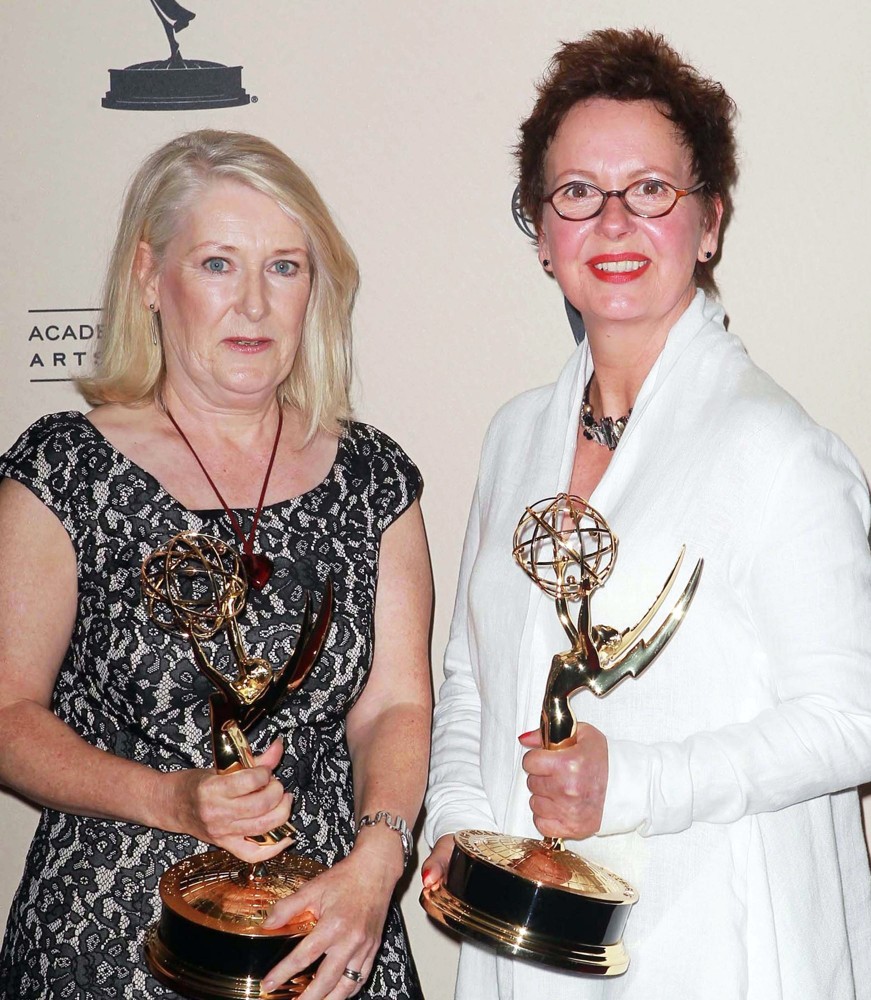 Christine Greenwood;Ann Oldham;<br>2012 Creative Arts Emmy Awards - Press Room