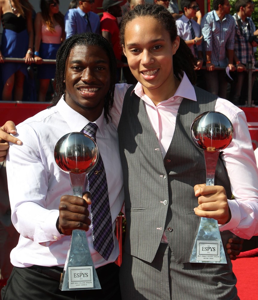 Robert Griffin III;Brittney Griner;<br>2012 ESPY Awards - Red Carpet Arrivals
