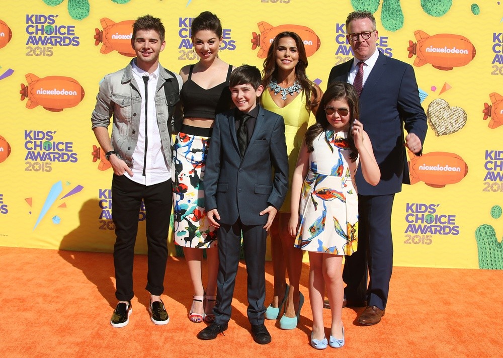 Jack Griffo;Kira Kosarin;Diego Velazquez;Rosa Blasi;Addison Riecke;Chris Tallman;<br>Nickelodeon's 28th Annual Kid's Choice Awards - Arrivals