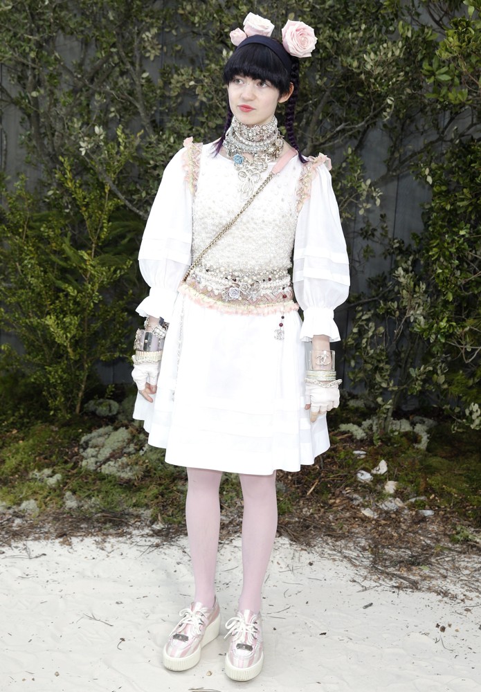 Grimes;<br>Paris Fashion Week Haute Couture Spring 2013 - Chanel - Outside Arrivals