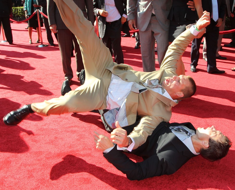 Rob Gronkowski;Gordie Gronkowski;<br>2012 ESPY Awards - Red Carpet Arrivals